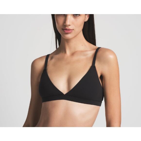 SKIMS Onyx “Fits Everybody” Triangle Bralette – NWT – Size Extra Small - Picture 1 of 3